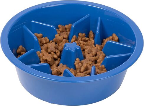 Leashboss Slow Feeder Dog Bowls - Cup Maze Puzzle Food Bowl with Feeder Holes, Fits into Elevated Pet Feeders - Slow Eating for Large, Medium & Small Sized Breeds (1.5 Cup - 6-6.25 Inch Feeder Holes) in Kuwait
