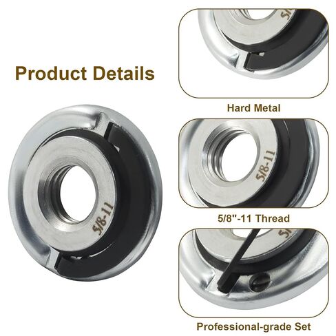 XLOCK to 5/8"-11 Thread Adapter Kit with Quick Change Nut - Stainless Steel Conversion Kit for Angle Grinders, Effortlessly Install Saw Blades & Polish Discs in Kuwait