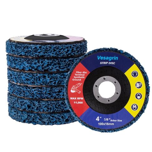 4 inch Stripping Discs Rust Remover Discs Remove Paint and Oxidation 5/8 inch Arbor Clean Discs Poly Strip Disc Angle Grinding Wheel - 6 Pack(Green) in Saudi Arabia