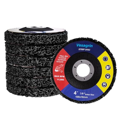 4 inch Stripping Discs Rust Remover Discs Remove Paint and Oxidation 5/8 inch Arbor Clean Discs Poly Strip Disc Angle Grinding Wheel - 6 Pack(Green) in Saudi Arabia