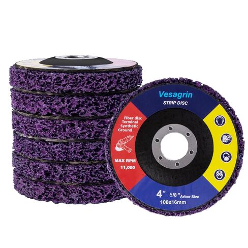 4 inch Stripping Discs Rust Remover Discs Remove Paint and Oxidation 5/8 inch Arbor Clean Discs Poly Strip Disc Angle Grinding Wheel - 6 Pack(Green) in Saudi Arabia