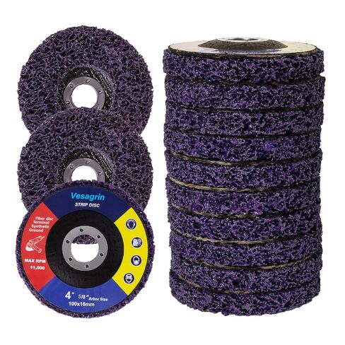 4 inch Stripping Discs Rust Remover Discs Remove Paint and Oxidation 5/8 inch Arbor Clean Discs Poly Strip Disc Angle Grinding Wheel - 6 Pack(Green) in Saudi Arabia