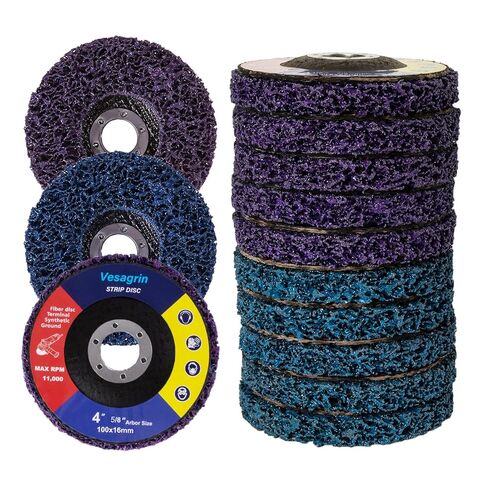 4 inch Stripping Discs Rust Remover Discs Remove Paint and Oxidation 5/8 inch Arbor Clean Discs Poly Strip Disc Angle Grinding Wheel - 6 Pack(Green) in Saudi Arabia