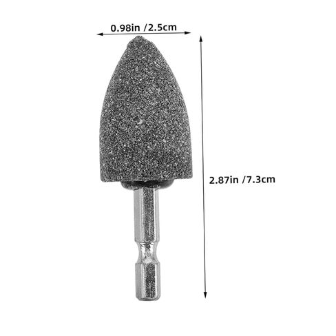 10pcs 25mm Tapered Hex Shank Grinding Wheel Set for Drill Rotary Tool, Multipurpose Polishing and Sharpening Attachment for Metal, Brass, Aluminum, DIY Repair in Saudi Arabia