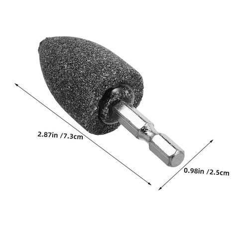 10pcs 25mm Tapered Hex Shank Grinding Wheel Set for Drill Rotary Tool, Multipurpose Polishing and Sharpening Attachment for Metal, Brass, Aluminum, DIY Repair in Saudi Arabia