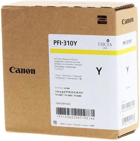 خزان حبر Canon الأصلي PFI -310Y - أصفر 330 مل - 2362C001AA in Kuwait