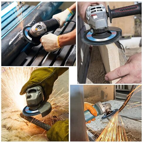 10 Pack Flap Discs 4 1/2 for Angle Grinder, 7/8" Grinding Wheel 40 Grit, Type 29 Zirconia Grinding Disc for Wood Metal Sanding in Kuwait