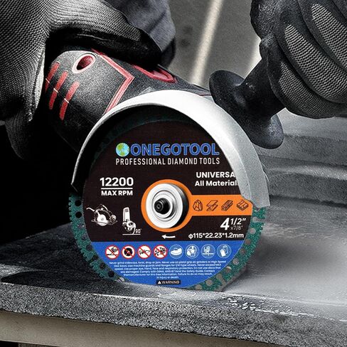 أقراص قطع غير قابلة للتدمير مقاس 4-1/2 بوصة لمطحنة الزوايا وشفرات قطع العجلات مقاس 7/8 بوصة أداة ماسية حديد التسليح المعدني والبلاط البورسلين الجرانيت والرخام الناعم (3 قطع) in Kuwait