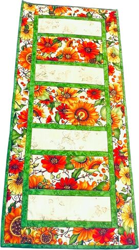 100% Cotton Table Runner/Topper - Elegant and Durable Dining Table Decoration, Machine Washable, Ideal for Parties, Holidays, and Everyday Use. Reversable. in Saudi Arabia