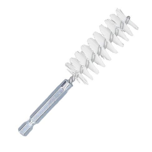 Drill Bore Cleaning Brush Set, 6 Piece Nylon White Wire Brushes, 1/4 Inch Hex Shank for Electric Drill Die Grinder in Kuwait