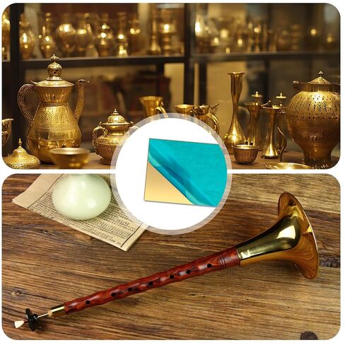 2 Pcs Brass Sheet,2" x 4",18 Gauge(1mm) Thickness, 99.9% Pure Brass Plate,for Engraving, Crafting, Jewelry in Kuwait