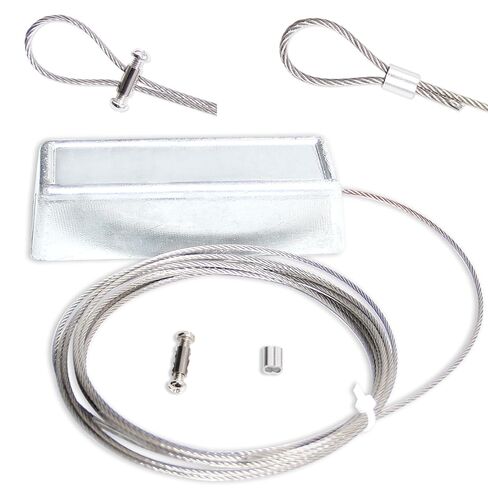 2.2 lb Zinc Sacrificial Anode for Boat Lift Systems, 10 ft 316 Stainless Steel Cable, Hanging Protection Zinc Anode for Dock, Including Crimps for Easy Installation in Saudi Arabia