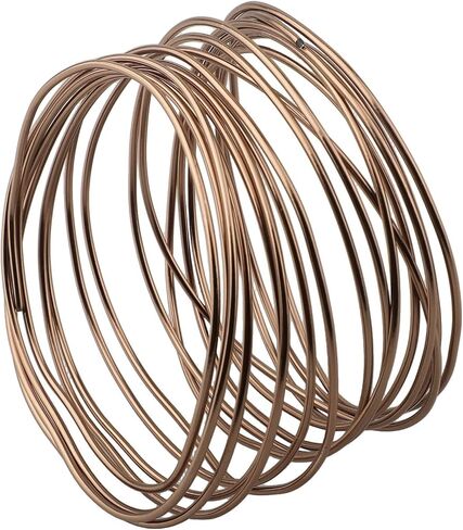 Anodized Aluminum Bonsai Training Wire Set for Potted Plants & Tree Styling – 1.0mm/1.5mm/2.0mm x 5m–10m, Flexible & Rust-Resistant, Includes 3-Piece Assortment (Brown) in Saudi Arabia