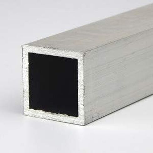 OnlineMetals Aluminum 6063-T52 Square Tubing, ASTM B221, 2" x 2", 1/8" Wall, 36" Length | Aluminum Square Tube, Structural Metal Tube for Framing, Fabrication, Architectural Projects in Saudi Arabia