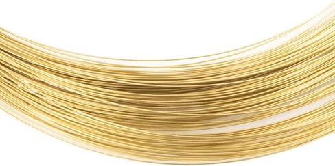 2/3/5M أسلاك نحاسية صلبة مستديرة H62 سلك نحاسي ضياء 0.3/0.4/0.5/0.6/0.8/1/1.2/1.5/1.8/2/2.5/3/4 مم للسلك/الكابل/المجوهرات/الحرف اليدوية (الحجم: 5 متر، اللون: OD 0.6 مم) in Kuwait