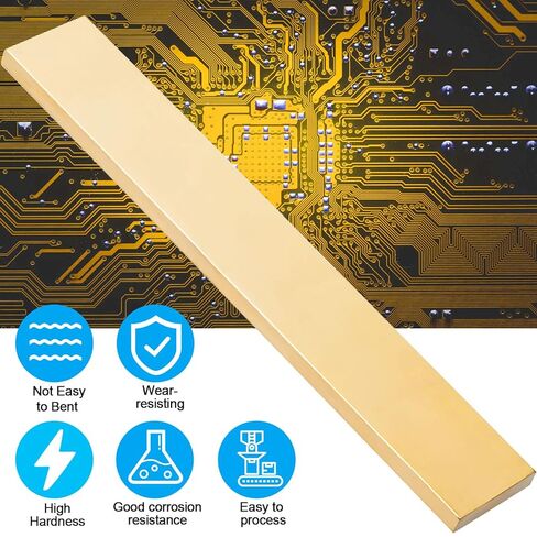 C360 Brass Flat Bar Stock 1/4" x 1"x 12" Knife Making Brass Bar Stock in Kuwait