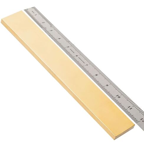 C360 Brass Flat Bar Stock 1/4" x 1"x 12" Knife Making Brass Bar Stock in Kuwait