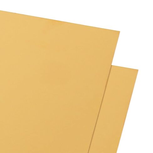4PCS Brass Sheet, 4" x 4", 24 Gauge(0.5mm) Thickness, No Scratches, Film Attached Brass Plates in Kuwait