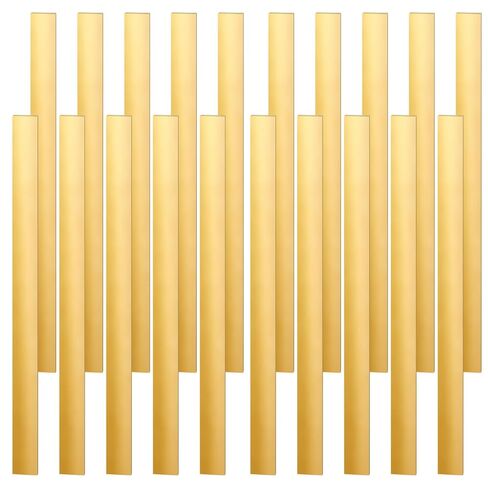 20 قطعة من شريط النحاس، صفائح نحاسية، حشوات معدنية متنوعة، عرض 1 بوصة × طول 12 بوصة، 0.004 بوصة in Kuwait