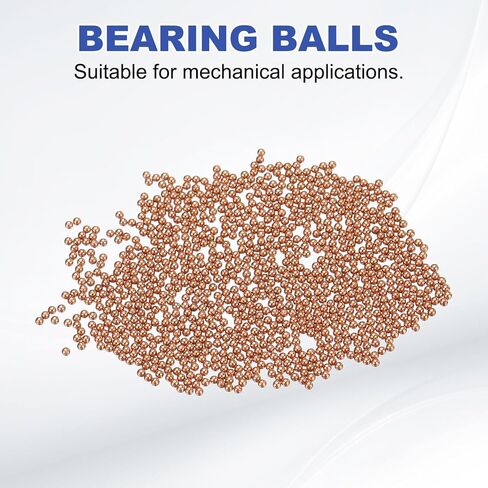 uxcell 1000 Pcs Bearing Balls, 0.8mm Diameter Precision Solid Copper Bearing Balls Pure Copper Spheres for Machinery, Automotive, and DIY (T2 Copper) in Saudi Arabia