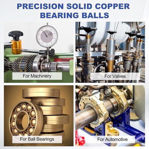 uxcell 1000 Pcs Bearing Balls, 0.8mm Diameter Precision Solid Copper Bearing Balls Pure Copper Spheres for Machinery, Automotive, and DIY (T2 Copper) in Saudi Arabia