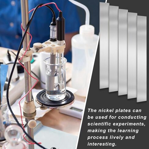 5 قطع من شرائط النيكل النقي، ورقة الأنود 0.04 × 1 × 6 بوصة طقم طلاء للطلاء الكهربائي وتجربة الطلاء بنفسك in Kuwait