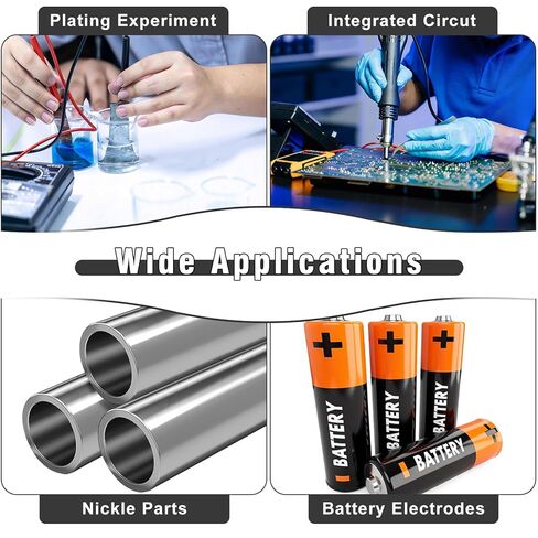 5 قطع من شرائط النيكل النقي، ورقة الأنود 0.04 × 1 × 6 بوصة طقم طلاء للطلاء الكهربائي وتجربة الطلاء بنفسك in Kuwait