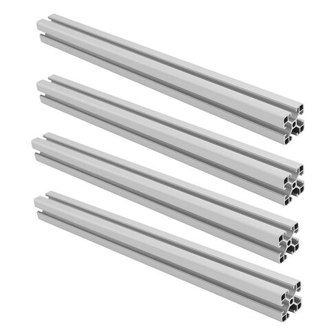 4 قطع من الألومنيوم 4040 T-Slot 0.5M فضي، إطار ألومنيوم مقذوف لمشاريع DIY، أقواس السكك الحديدية الصناعية T-Slot، 4040 بثق ألومنيوم لإطارات طاولة العمل، حوامل طابعة ثلاثية الأبعاد in Kuwait