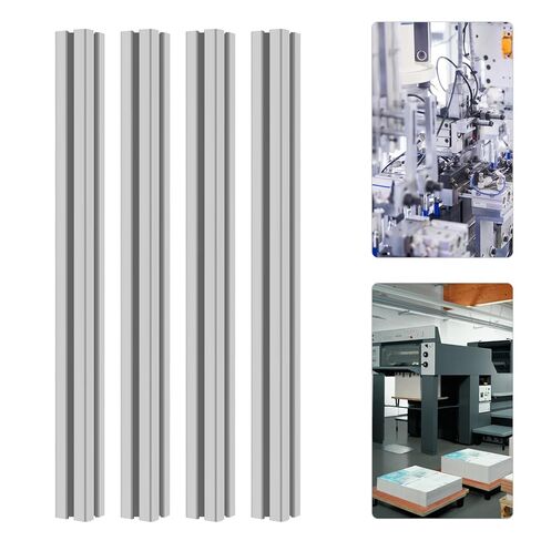 4 قطع من الألومنيوم 4040 T-Slot 0.5M فضي، إطار ألومنيوم مقذوف لمشاريع DIY، أقواس السكك الحديدية الصناعية T-Slot، 4040 بثق ألومنيوم لإطارات طاولة العمل، حوامل طابعة ثلاثية الأبعاد in Kuwait