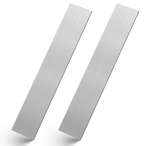 304 Stainless Steel Flat Bar, 1/8" Thick × 1-1/2" Wide × 36" Long, Brushed Finishing Trim Strips Sheet for DIY Craft Making, Trim & Fabrication in Kuwait