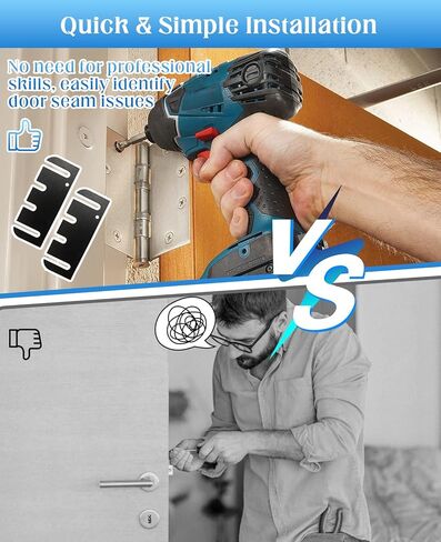 20PCS 4 Inch Door Hinge Shims, Universal Fit for 3.5" Hinges - Can Be Trimmed, 0.05 Inch Thickness in Kuwait