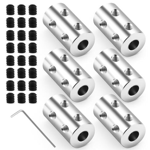 6 قطعة 5 مللي متر إلى 5 مللي متر مقرنة للعمود ، مجموعة وصلات لولبية صلبة ، مقرنة للعمود المحرك in Kuwait