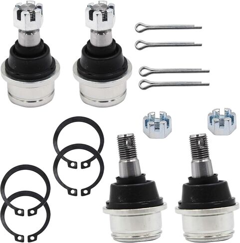 Ball Joint Kit Compatible with Rancher 350/420/400, Foreman 450/500, Rubicon 500, Rincon 650/680, Pioneer 500-1000 – Replaces OEM 51375-HP5-601 & 51355-HN0-A01 – Upper/Lower ATV Ball Joints in Kuwait
