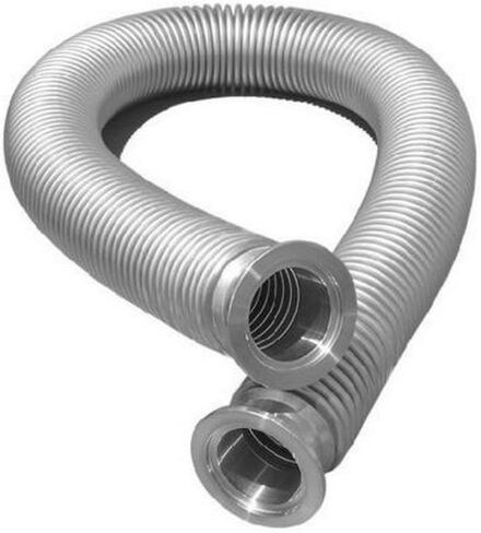 خرطوم المنفاخ المعدني KF-25، حجم الحافة ISO-KF NW-25، 304 من الفولاذ المقاوم للصدأ، أنبوب أنبوب منفاخ مموج مفرغ (1000 مم/39.37 بوصة) in Kuwait