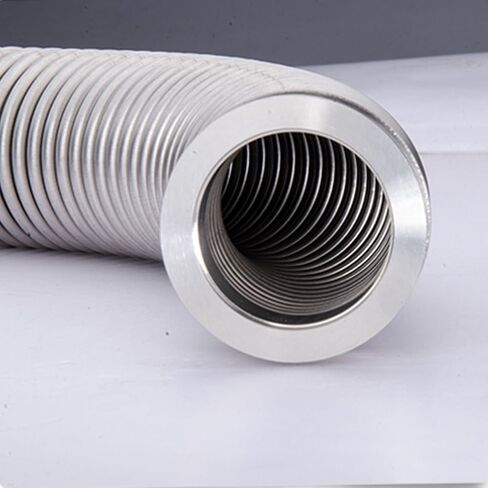 خرطوم المنفاخ المعدني KF-25، حجم الحافة ISO-KF NW-25، 304 من الفولاذ المقاوم للصدأ، أنبوب أنبوب منفاخ مموج مفرغ (1000 مم/39.37 بوصة) in Kuwait