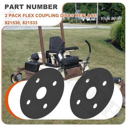 2 Pack 821530 Flex Coupling Discs Replacement for Grass-Hopper, Fr-ONT Mount ZTR Lawn Mower in Kuwait