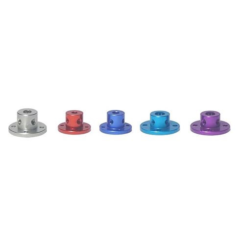 1PC Aluminum Alloy Flange Coupling 5mm 6mm 6.35mm 8mm(Silver 5mm) in Saudi Arabia