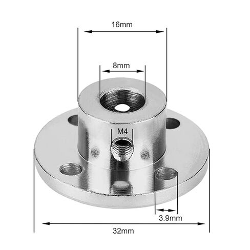 4 حزمة 8 مللي متر شفة اقتران موصل جامدة دليل الصلب نموذج مقرنة رمح تركيبات in Kuwait