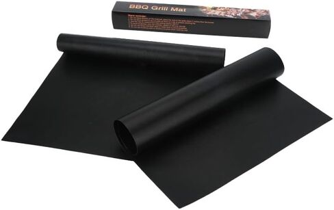 مجموعة مطحنة الملح والفلفل الكهربائية من جرافيتي + سجادات شواء غير لاصقة (5 عبوات) | مطاحن الجاذبية الخشنة القابلة للتعديل مع ضوء LED + بطانات الشواية القابلة لإعادة الاستخدام للشوي بالغاز والفحم والشواء الكهربائي in Kuwait