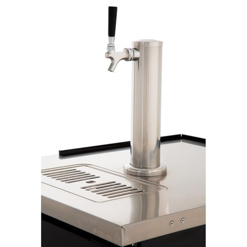 Empura 24" Single Tap Beer Dispenser | Commercial Direct Draw Draft Kegerator for Restaurant Pub Bar | (1) 1/2 Keg Capacity, 24.1"W x 32"D x 36.2"H, Stainless Steel Faucet Countertop, Black, 115v in Kuwait