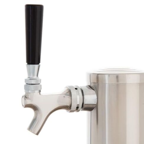 Empura 24" Single Tap Beer Dispenser | Commercial Direct Draw Draft Kegerator for Restaurant Pub Bar | (1) 1/2 Keg Capacity, 24.1"W x 32"D x 36.2"H, Stainless Steel Faucet Countertop, Black, 115v in Kuwait