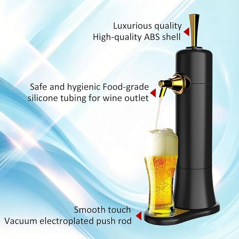 موزع بيرة مسودة، Kegerator بيرة، صب مسودة وغطاء إسفنجي فائق النعومة، موزع بيرة مشروبات كحولية على سطح الطاولة للحانات المنزلية، Kegerator صغير مناسب للعلب والزجاجات، للرجال والزوج in Kuwait
