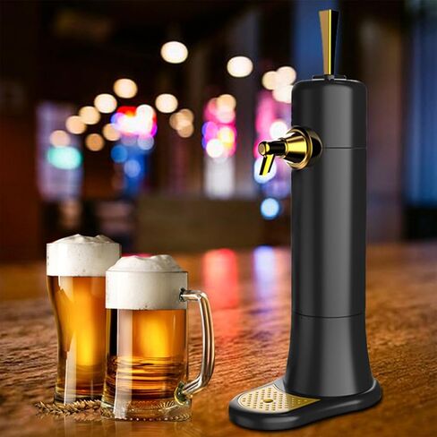 موزع بيرة مسودة، Kegerator بيرة، صب مسودة وغطاء إسفنجي فائق النعومة، موزع بيرة مشروبات كحولية على سطح الطاولة للحانات المنزلية، Kegerator صغير مناسب للعلب والزجاجات، للرجال والزوج in Kuwait