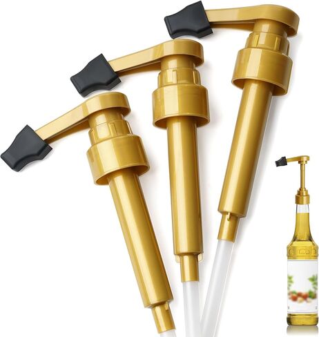 مضخة شراب القهوة فقط لزجاجة مونين الزجاجية سعة 750 مل - 3 عبوات من مضخات الشراب، متوافقة مع زجاجات مونين سعة 25.4 مل in Kuwait