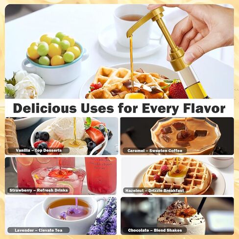 مضخة شراب القهوة فقط لزجاجة مونين الزجاجية سعة 750 مل - 3 عبوات من مضخات الشراب، متوافقة مع زجاجات مونين سعة 25.4 مل in Kuwait