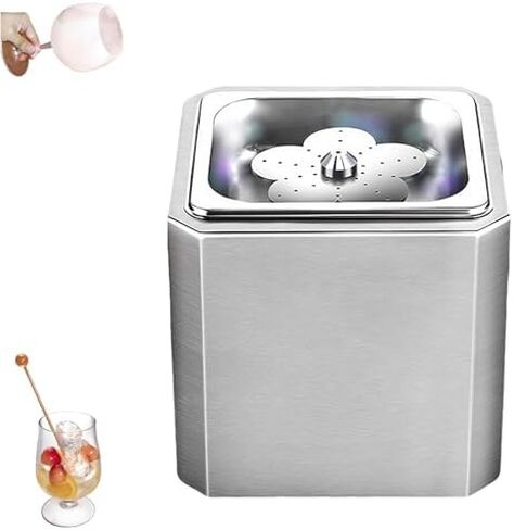 Commercial Glass Froster, 6s Rapid Chill Countertop Glass Chiller, Stainless Steel Ice Cup Machine with Neon Lights, for Cocktail Beer in Kuwait