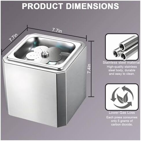 Commercial Glass Froster, 6s Rapid Chill Countertop Glass Chiller, Stainless Steel Ice Cup Machine with Neon Lights, for Cocktail Beer in Kuwait