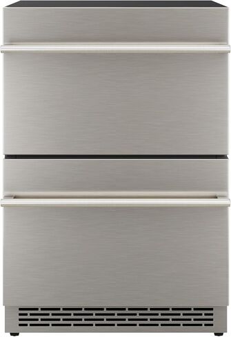 Malphi 24 Inch Under Counter Drawer Refrigerator, Stainless Steel Beverage Fridge with Temperature Control for Home, Outdoor Patio and Commercial Use (24‘’-Stainless Steel Drawer Refrigerator) in Kuwait