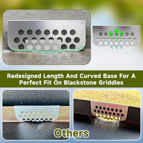 Griddle Accessories of Blackstone Grease Gate Blocker,Blocks Food from Falling into Rear Grease Trap,Enhanced Taller Guard and Redesigned Fit for More Griddles in Saudi Arabia