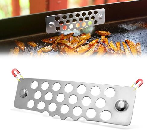 بوابة الشحوم لملحقات شواية بلاكستون، تمنع الطعام من السقوط في مصيدة الشحوم الخلفية، متوافقة مع ملحقات شواية بلاكستون، تصميم 304 من الفولاذ المقاوم للصدأ والمغناطيسي، مقاومة للحرارة in Kuwait